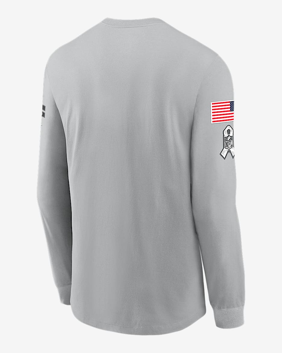 Dallas cowboys salute to service long sleeve shirt online